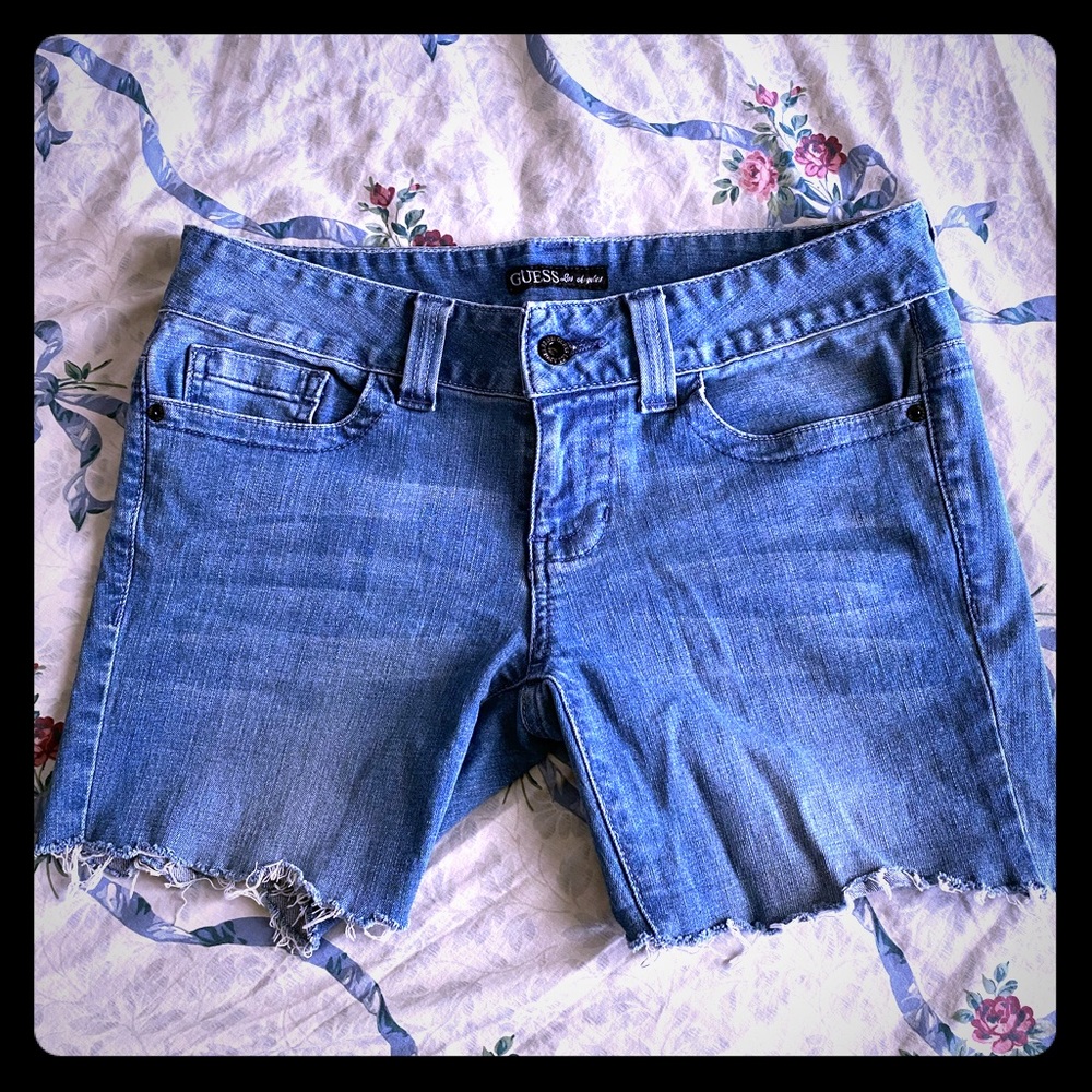 Guess Frayed Jean Shorts